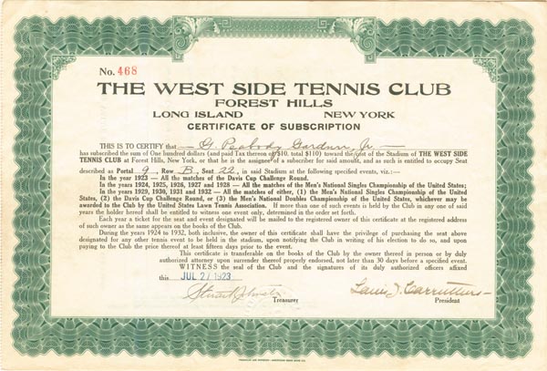 West Side Tennis Club